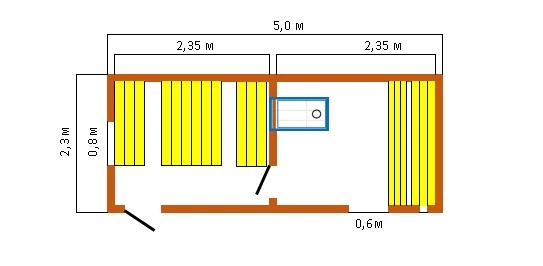 №2 Стандарт модель 5х2,3