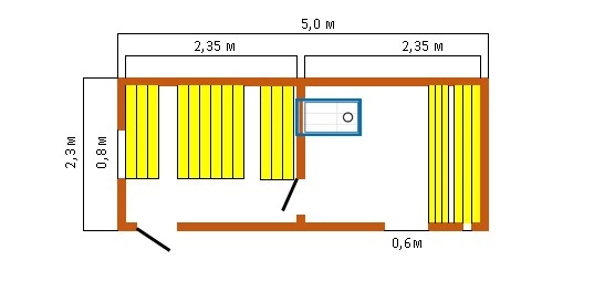 №2 Комфорт модель 5х2,3