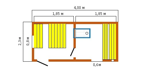 №1 Комфорт модель 4х2,3