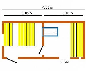 №1 Комфорт модель 4х2,3